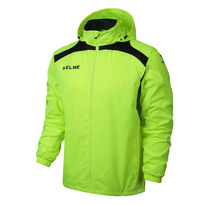 KELME, Спортивная Мужская Детская футбольная майка, куртка для бега, тренировочная куртка для упражнений, ветрозащитная одежда, пальто K15S605