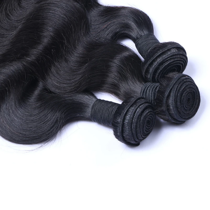 Класс 7А Малайзии Девы Волос С Закрытием объемная волна 4 шт. Много малайзийский