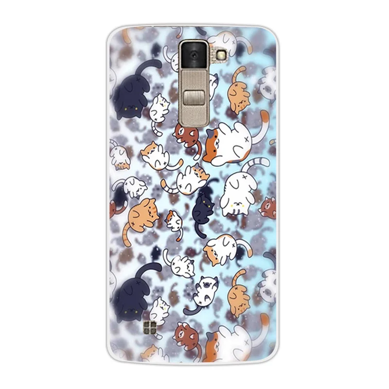 Роскошный мягкий ТПУ чехол для LG K8 Lte K350 K350E K350N Dif Cat Дизайн 5," прозрачный корпус для K 8 телефон силиконовый чехол на заднюю панель Coque - Цвет: 11