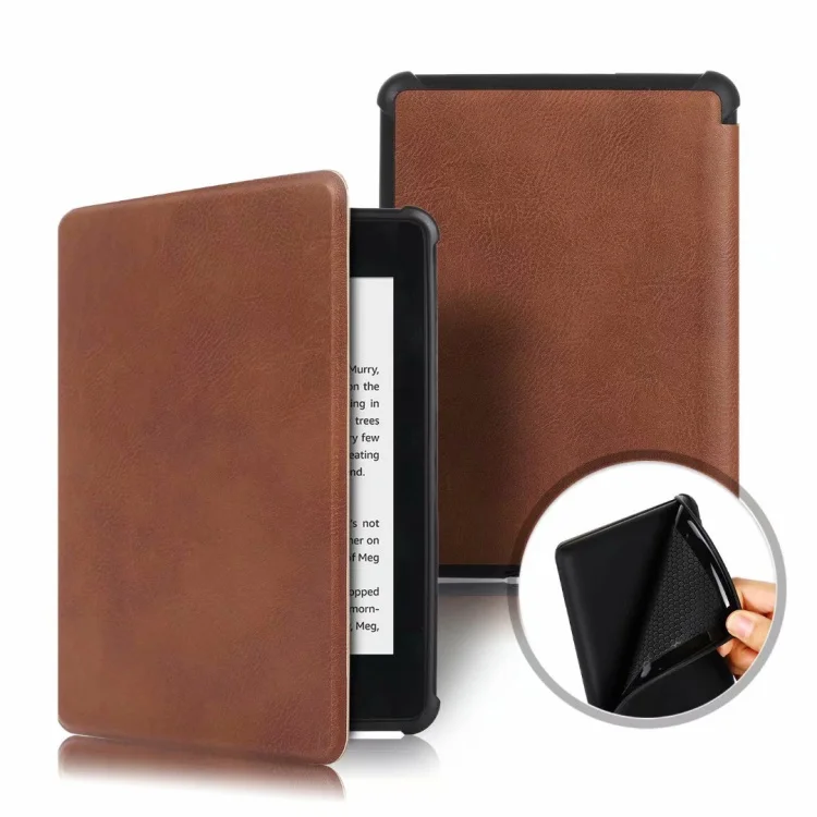 Style 1 Brown Магнитный умный чехол для Amazon New Kindle Paperwhite выпущенный ТПУ чехол funda для Kindle Paperwhite 4 поколения+ подарки - Цвет: Style 1 Brown