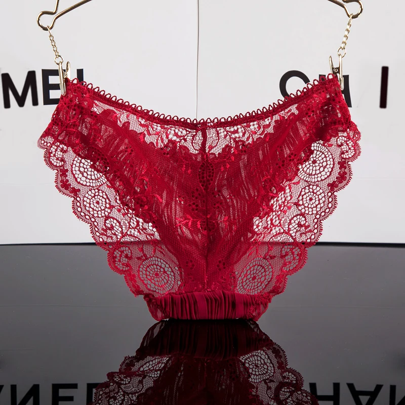 Женские сексуальные кружевные трусики женские хлопковые с заниженной талией