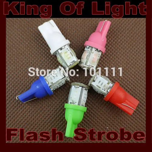 10 шт. Автомобильные светодиодные мигающие лампы 194 W5W 6smd T10|smd white|led smdt10 wedge |
