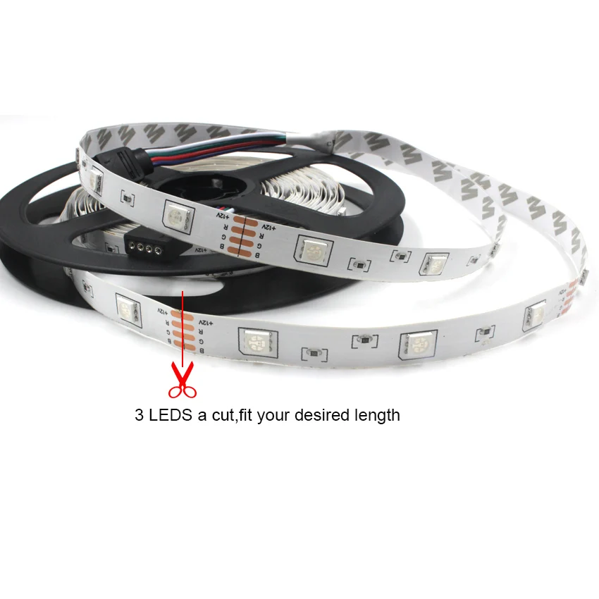 Комплект светодиодных лент IKVVT DC 12V SMD RGB 5050 3528 Светодиодная лента rgb неоновый