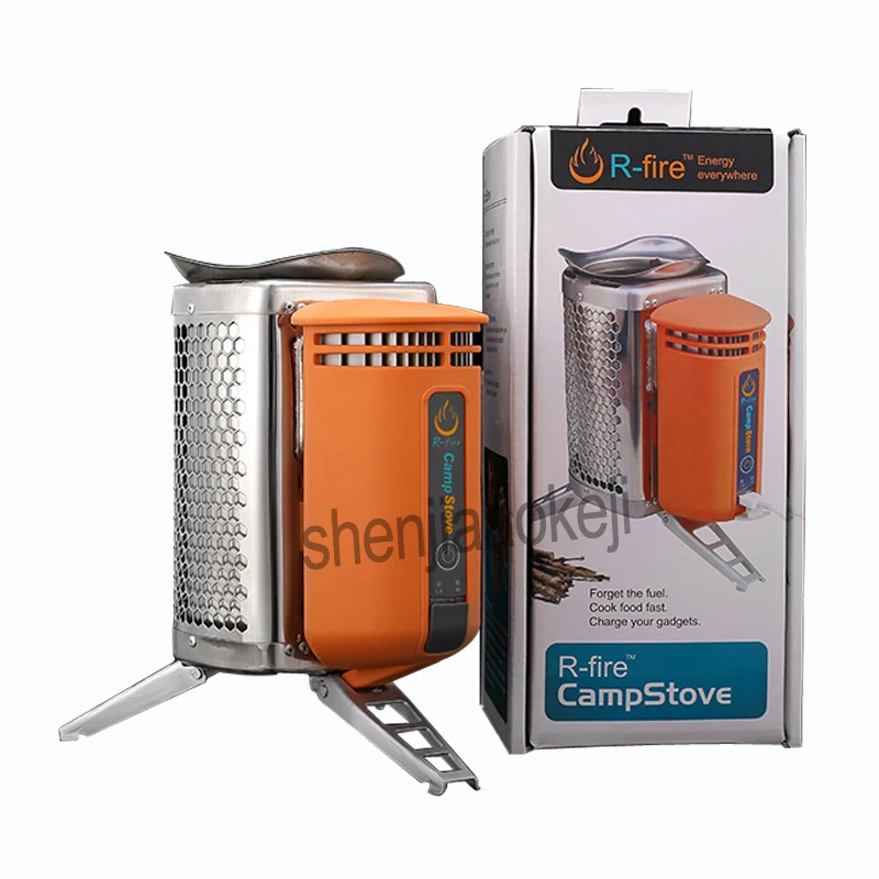 Нержавеющая сталь CampStove устройство для дровяной печи Открытый походный рюкзак для пикника Кухня барбекю 1 шт