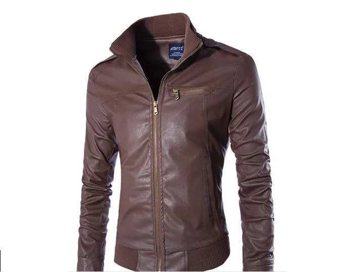 Мужские куртки и пальто из искусственной кожи мужская куртка зимняя сплошного