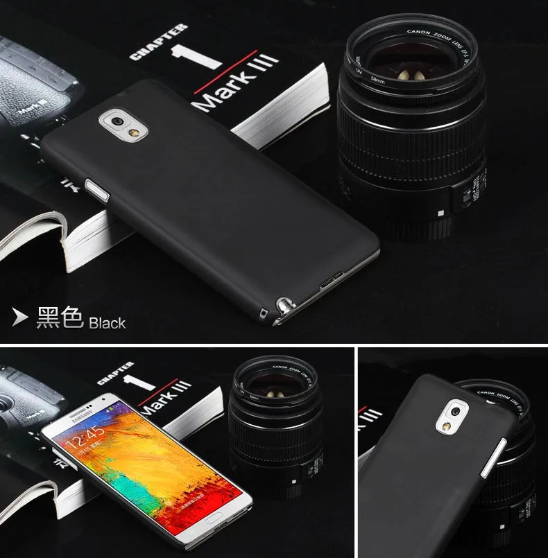 TAOYUNXI матовый резиновый чехол для телефона samsung Galaxy Note 3 N9000 N9005 N9002 Note3 Note III NoteIII матовый чехол - Цвет: black