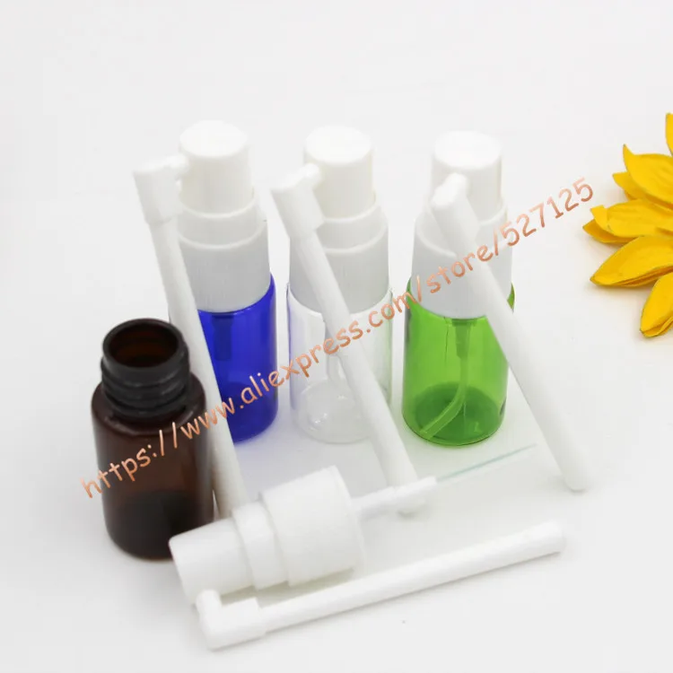 Бутылка для образцов ПЭТ красивых цветов 10 мл с белым пластиковым насосом