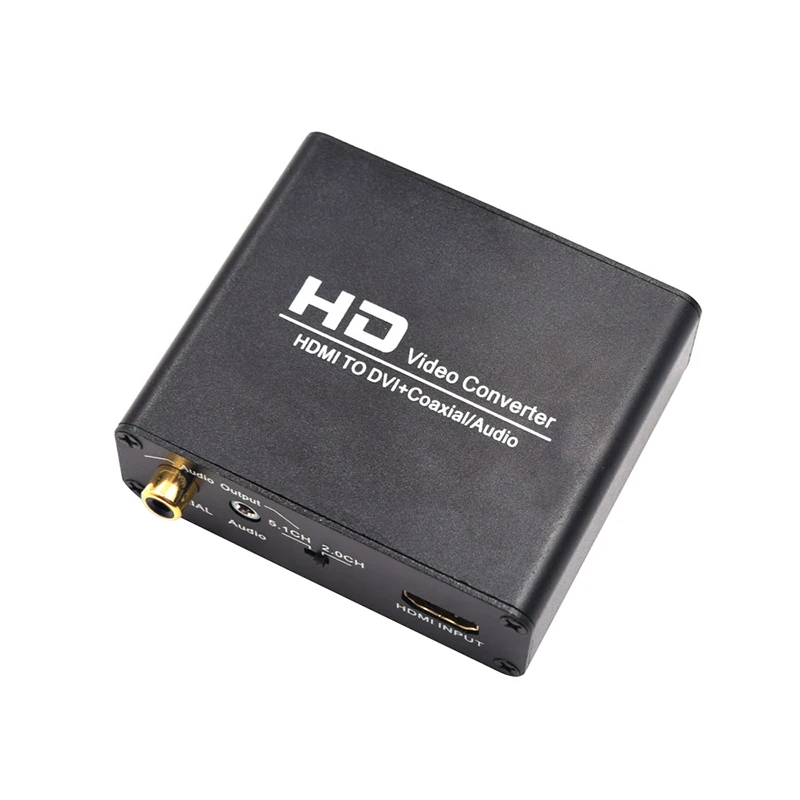 Larryjoe HDMI к DVI адаптер с адаптером питания стерео аудио сплиттер конвертер HDCP