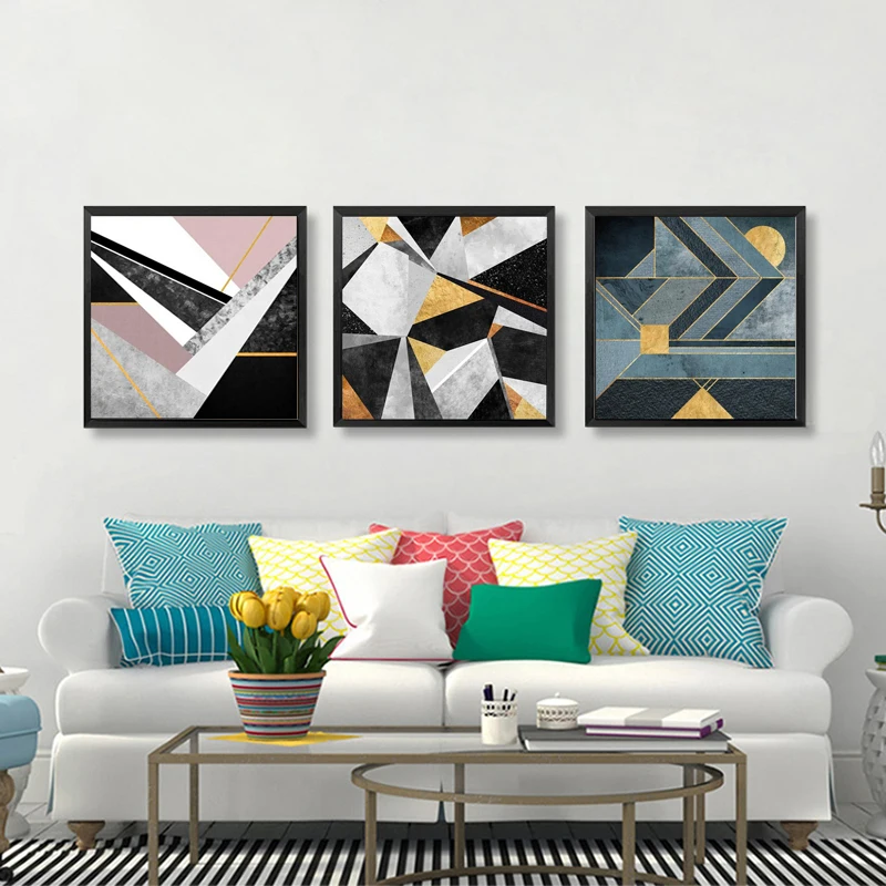 Разноцветный абстрактные картины на холсте Абстрактная живопись Wall Art печати