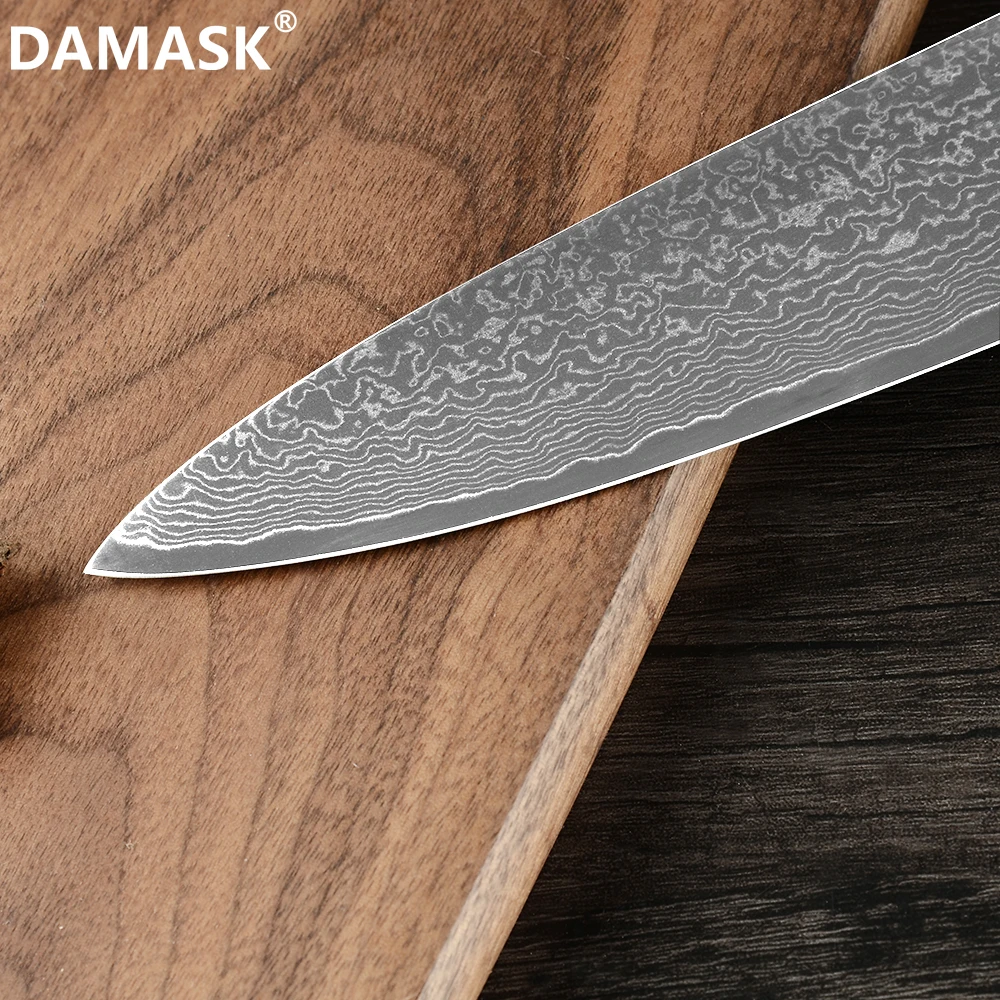 DAMASK высококачественный дамасский кухонный нож шеф повара мастер дизайн нарезка