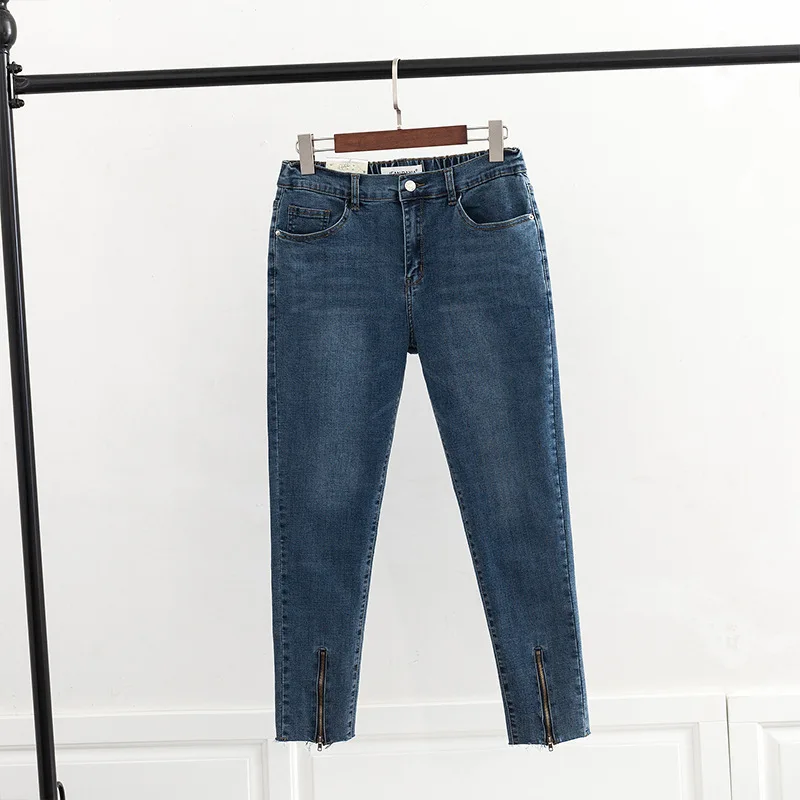 2019 плюс размеры повседневные джинсы весна женская одежда модные свободные