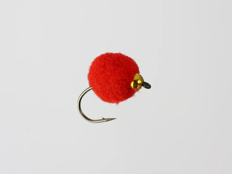 100 Шт. Glo Ошибках Яйцо Мухи Красный Растяжки Fly Fishing Приманки|lure plastic|lure paintinglure fishing