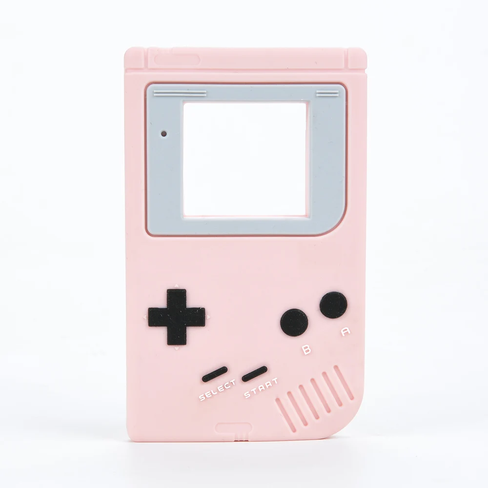 02 Силиконовые Прорезыватели мультфильм Gameboy Силиконовые Прорезыватель игрушка забавный жевательный для ребенка безопасный, не содержит БФА кормящих детей горячий опт - Окраска металла: 02