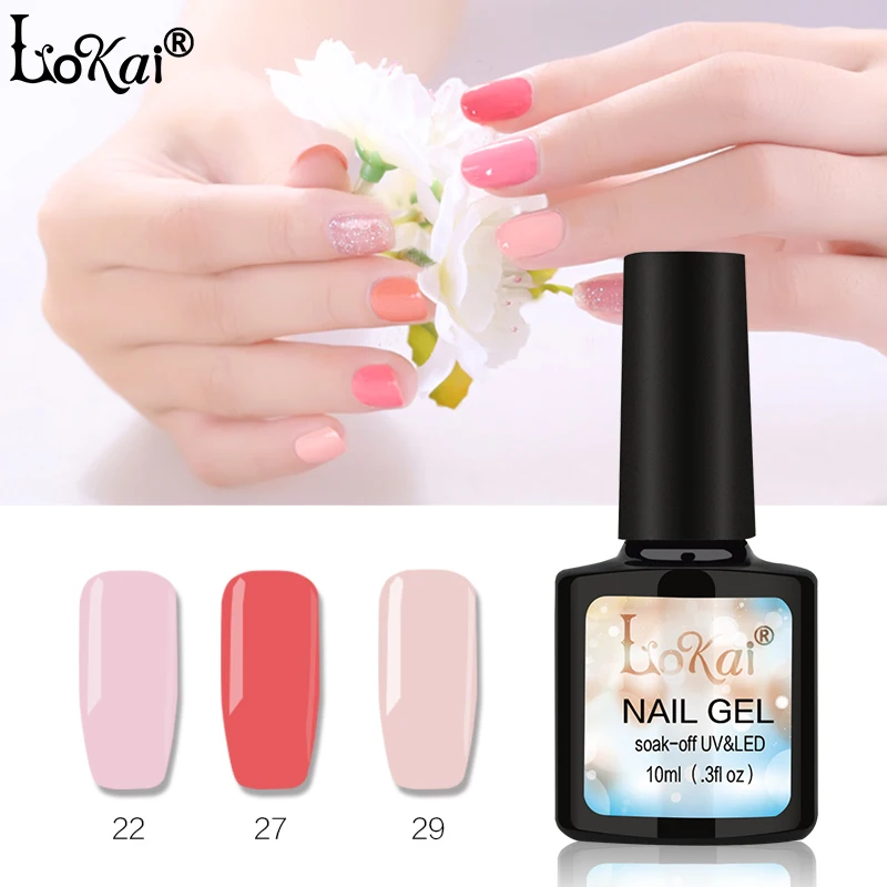 Гель лак Lokai для ногтей Базовый дизайна праймер маникюра 90 цветов 10 мл|primer for nails|gel