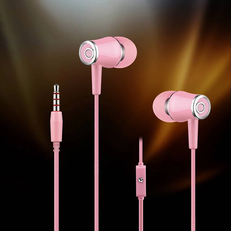 Наушники Super Bass для Samsung Xiaomi наушники с микрофоном проводные наушники-вкладыши 3 5