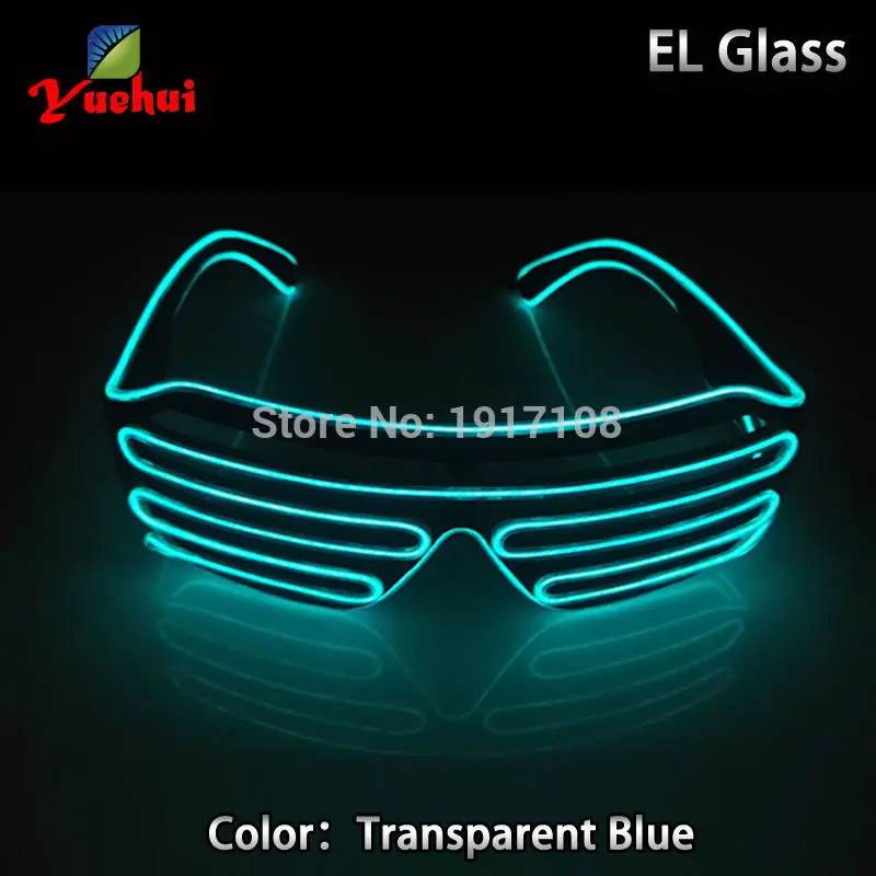 Неоновый светодиодный светильник EL Wire 10 цветов модные очки для костюмированной