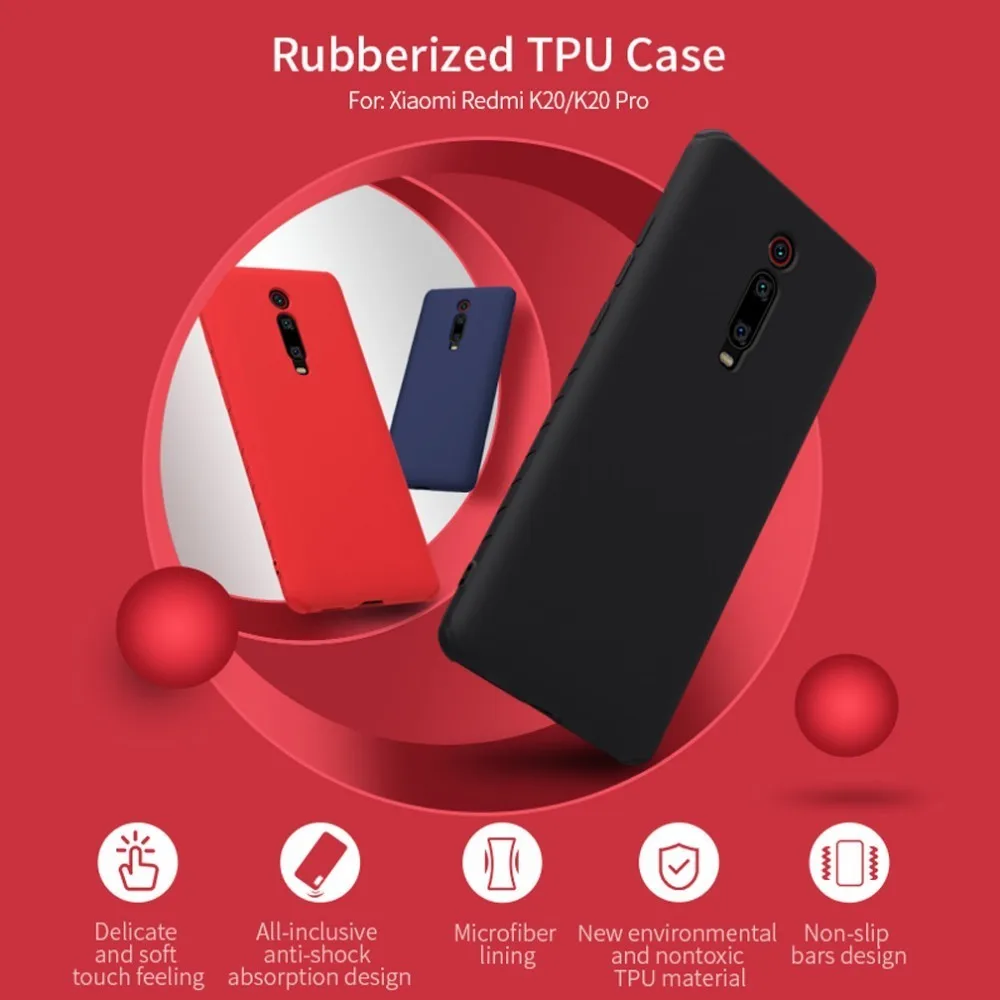 Защитный резиновый чехол NILLKIN для Xiaomi Redmi K20/K20 Pro Mi 9T 9T Pro тонкий мягкий жидкий Силиконовый противоударный чехол для телефона