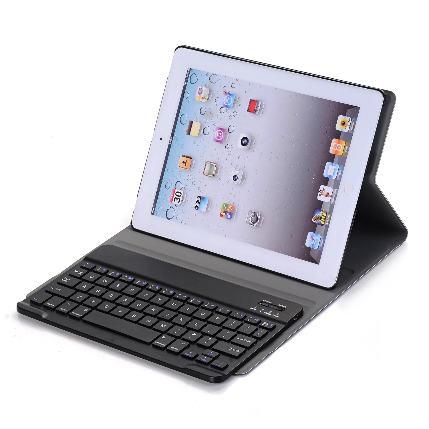 Роскошный чехол для Apple iPad 2/3/4 Bluetooth клавиатура кожаный чехол для планшета для iPad 2 для iPad 3 для iPad 4 умный чехол Автоматический Режим сна