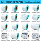 Термонаклейка со штрих-кодом, 40 мм сердечник, 1 рулон, ширина 60 мм  110 мм, Прямая доставка, термоэтикетка для принтера Zebra Godex Gprinter Xprinter