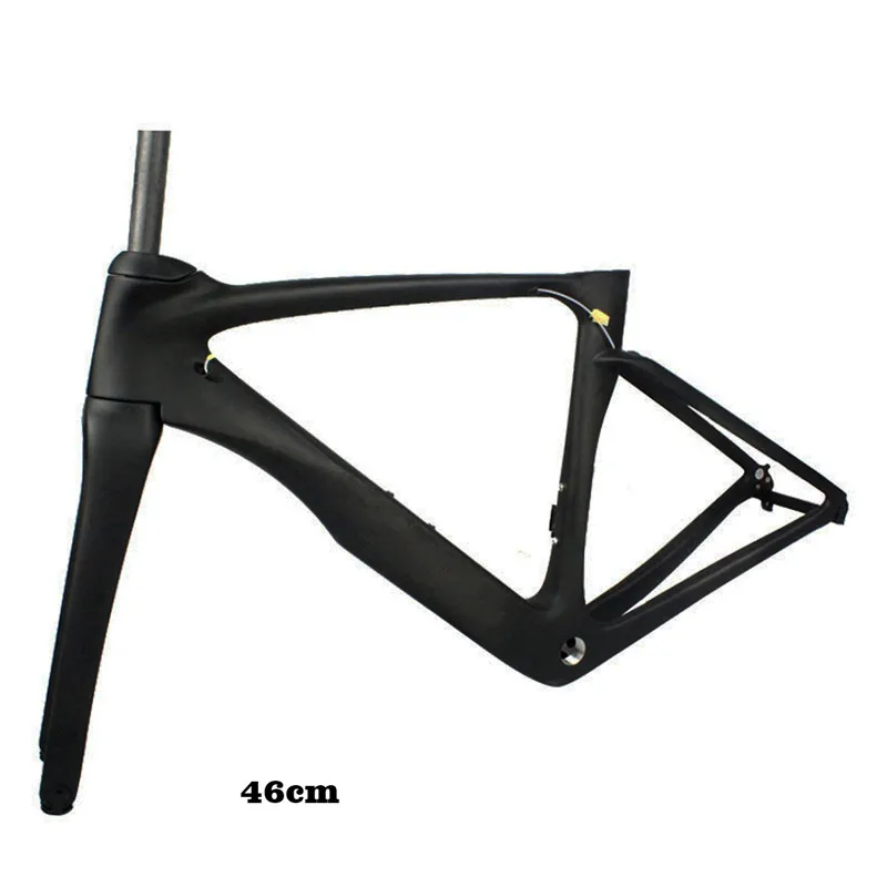 black no logo Ceccotti carbon road frame carbon fiber T1000 carbon bike frame BSA/BB30/PF30 Bottom Bracket weave UD Di2&Mechanical framesets - Цвет: black no logo