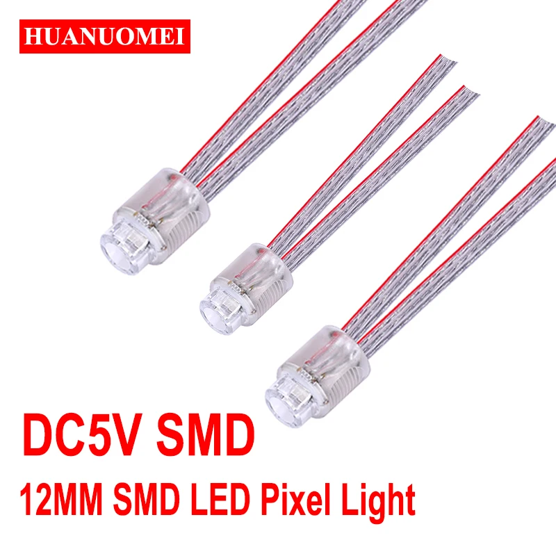 Пиксельная светодиодная гирсветильник SMD RGBW SM16704 5 В постоянного тока 12 мм