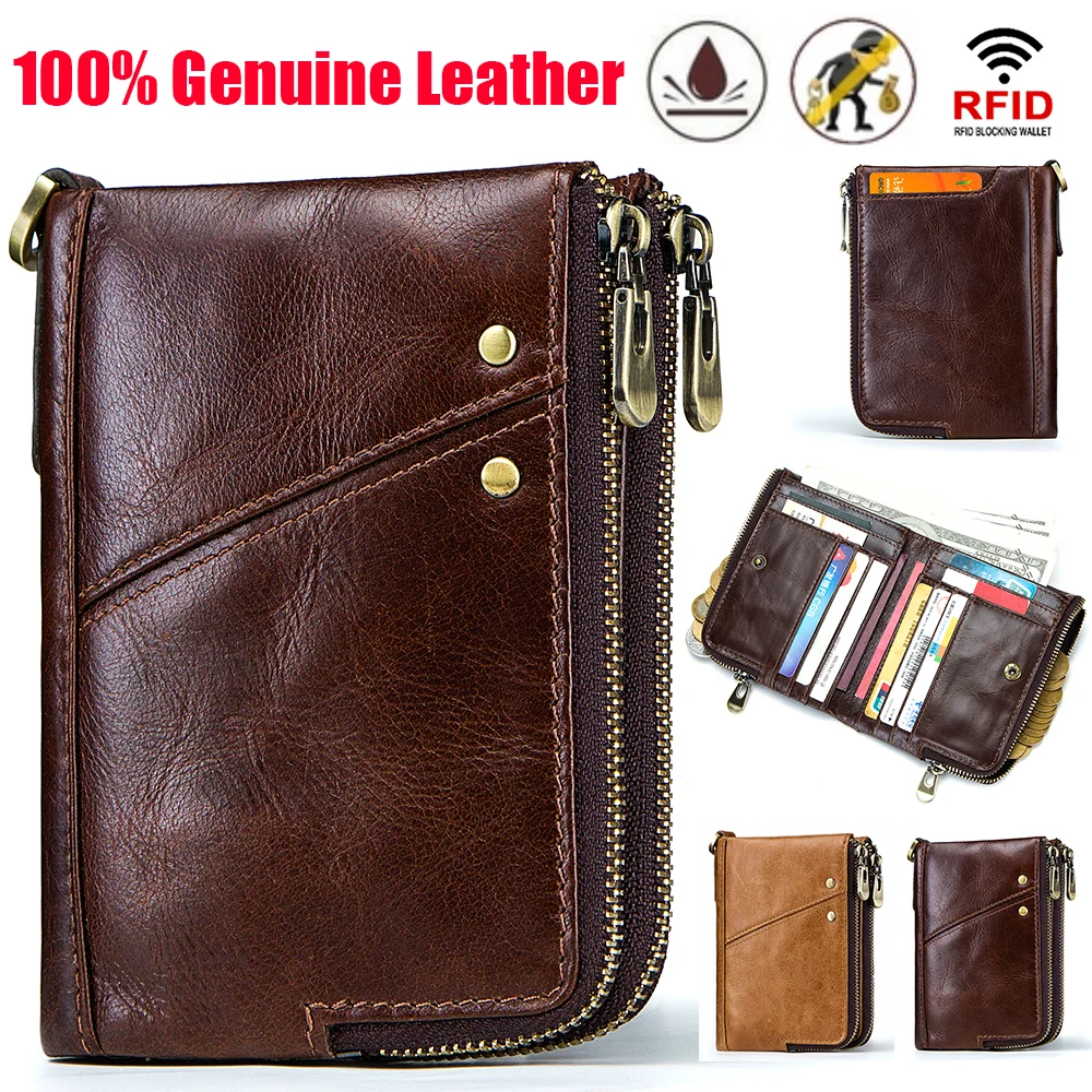 Бесплатная гравировка Rfid Бумажник мужские бумажники кожаный кошелек из