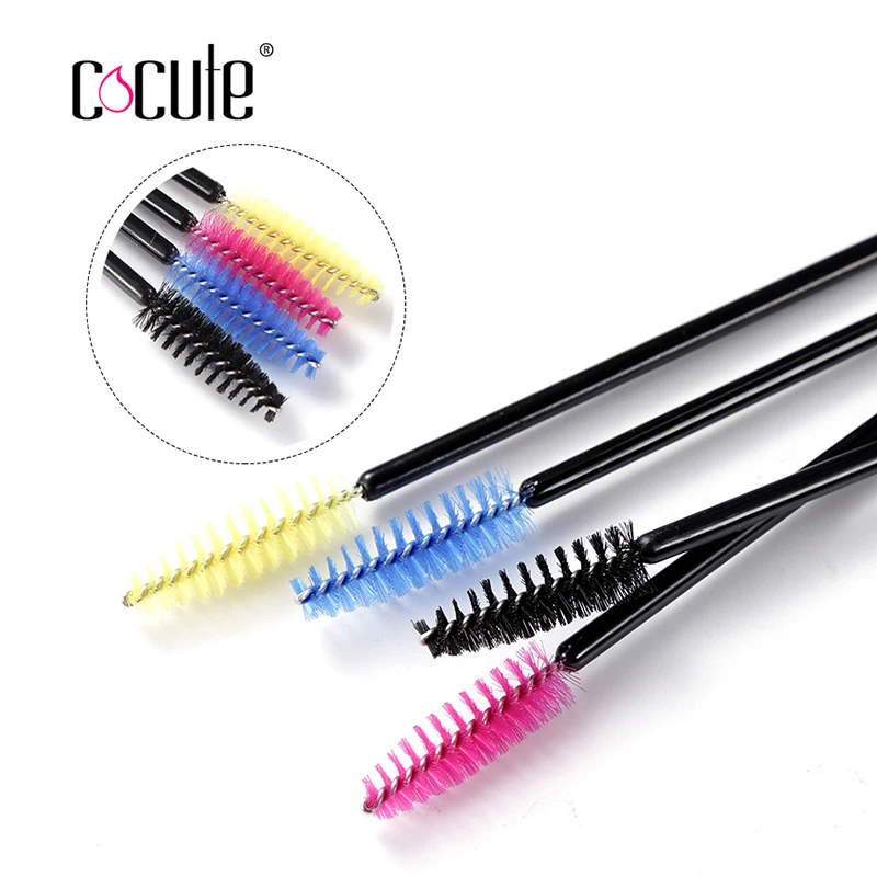 Одноразовые Косметические палочки для туши ресниц 4 цвета 50 цветов|disposable eyelash