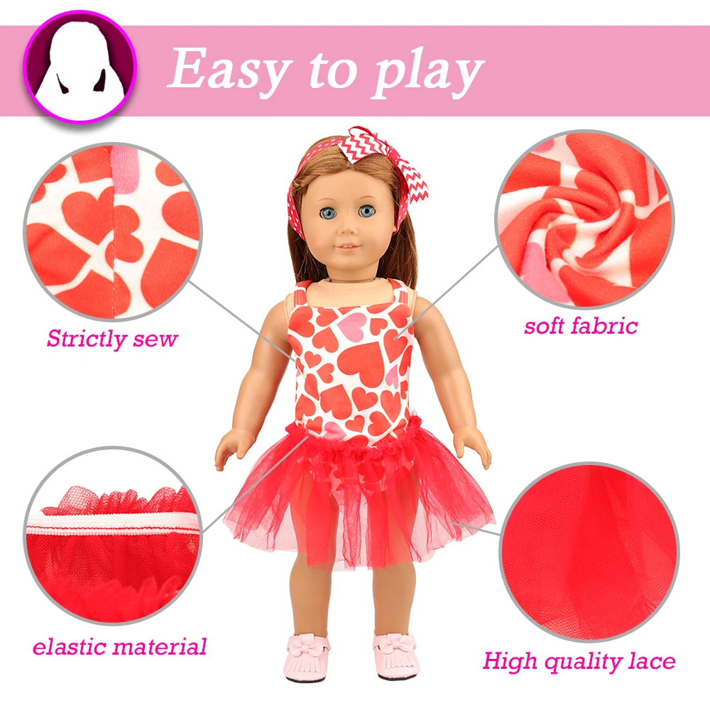 Лидер продаж недорогая одежда ручной работы 6 предметов/комплект аксессуары 32 см