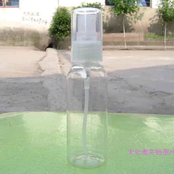 

Высокая-класс 50 мл Прозрачный Пластик бутылки спрей многоразовая бутылка ПЭТ бутылка для духов с распылителем насосом большой Кепки