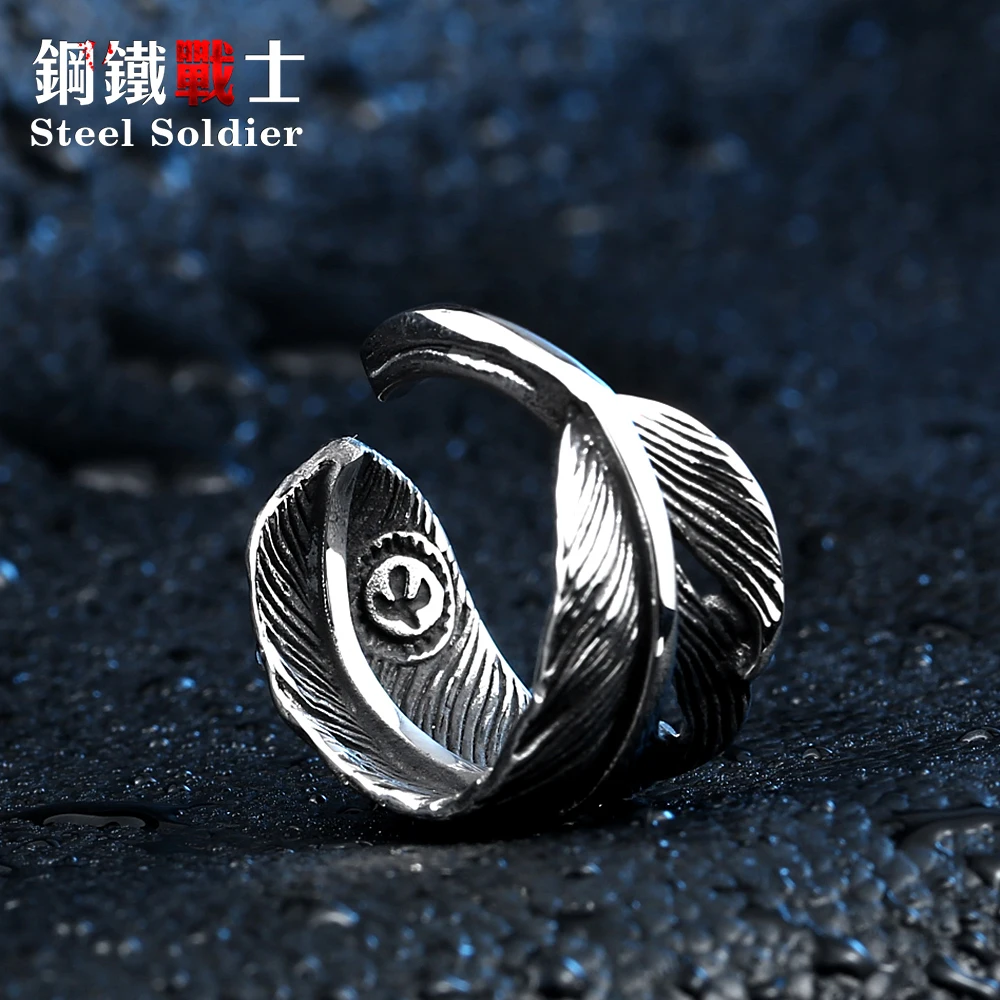 Мужское кольцо из нержавеющей стали модное японское ювелирное изделие|ring agate|ring