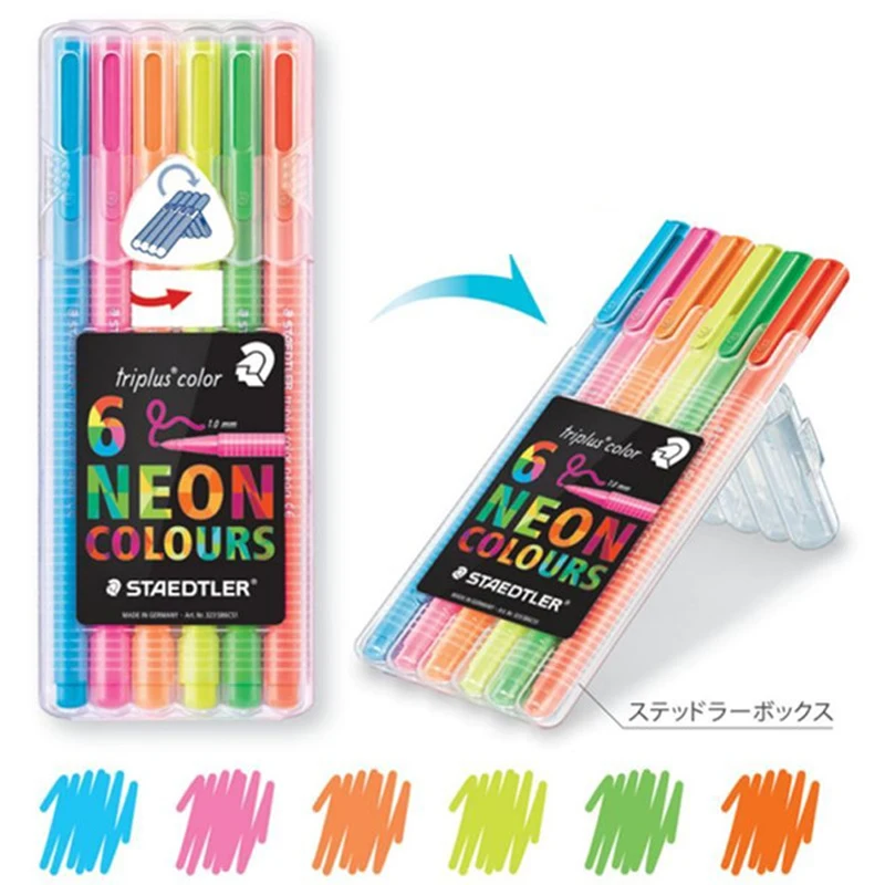 STAEDTLER Lost Ocean 323 26 6 цветов треугольная ручка акварельные карандаши для рисования