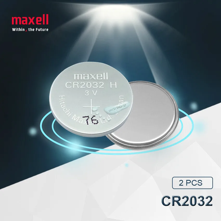 2 шт. оригинальный бренд maxell Новая батарея cr2032 3 в кнопки батарейки для монет часов