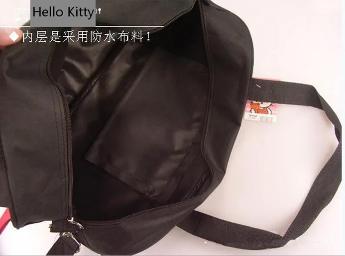 Клатчи Hello Kitty большая Повседневная Сумка-тоут для путешествий женская кожаная