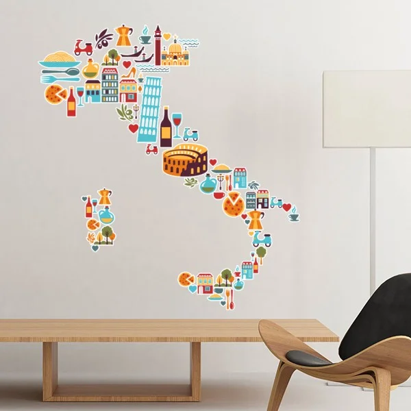 Карта города Италия Марк достопримечательность архитектура пользовательский