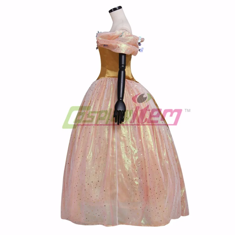 На Заказ Костюм Золушки Косплей Желтый Версия Взрослых женщин Хэллоуин Карнавал