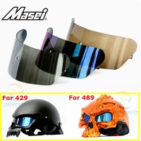 masei 429 489 motorcycle skull helmet lenses dual use skull helmet len ses half helmet open face helmets accessories