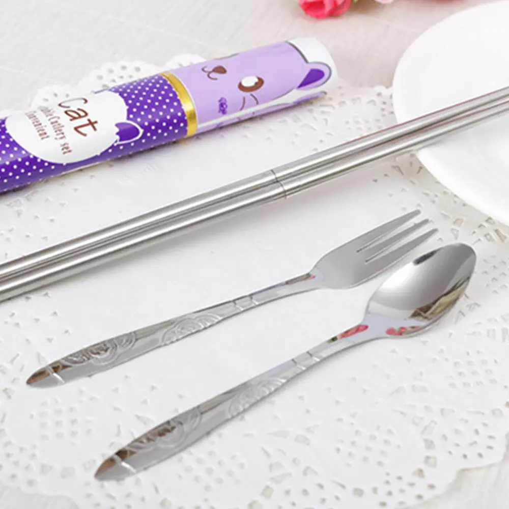 Набор посуды столовые приборы набор прекрасный нержавеющая сталь 3 шт.