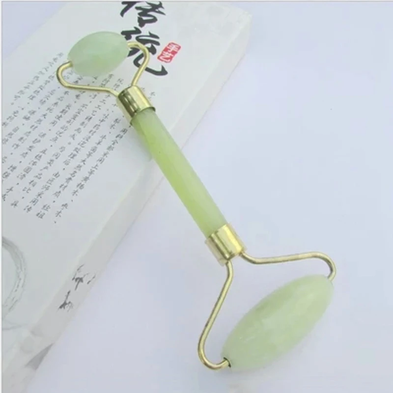 

Jade Massage Beauty For Female Roller Natural Massager Thin Face Tools Skin To The Eye Tool Health Therapy Care Stress Relax