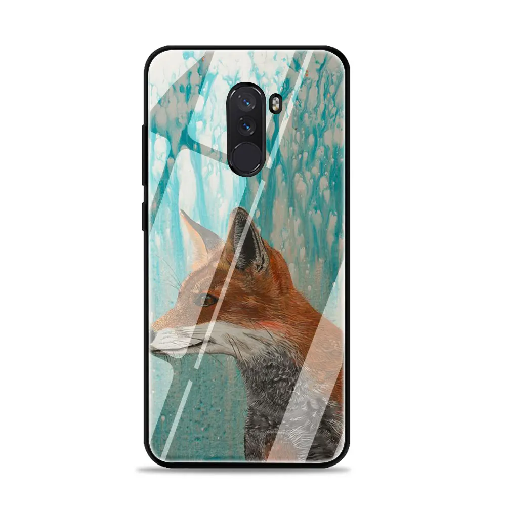 Чехол Sly fox из закаленного стекла для телефона Xiaomi Mi 8 9 Redmi 4X 6A Note 5 6 7 Pro Pocophone