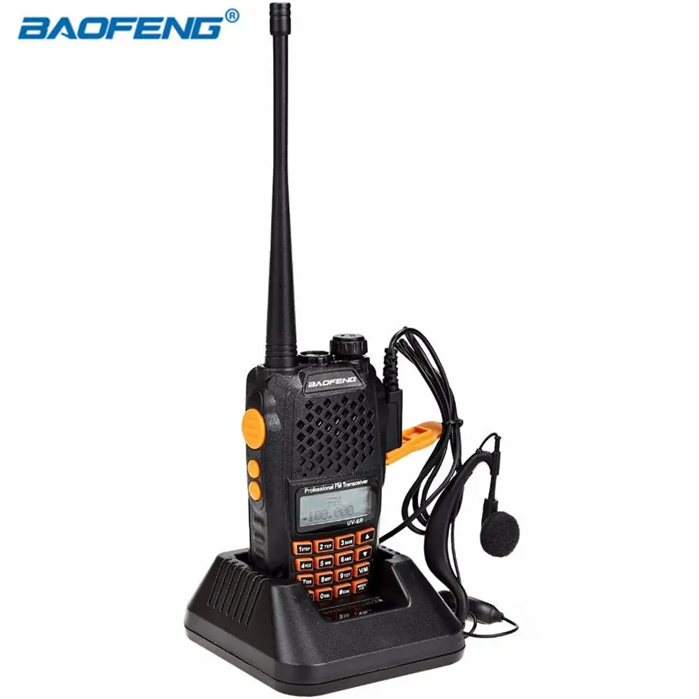 Baofeng UV-6R рация 5 Вт радио UHF VHF Двухдиапазонный UV 6R CB обновление UV-5R HF