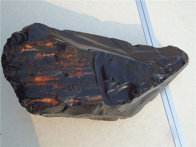 23.14LB Редкие природные сырые стеклянные черный обсидиан минеральный образец горной породы Кристалл чакра драгоценный камень