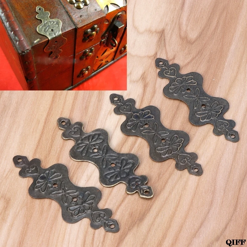 4 шт. античная латунь Декоративные ювелирные изделия Подарочная коробка альбом