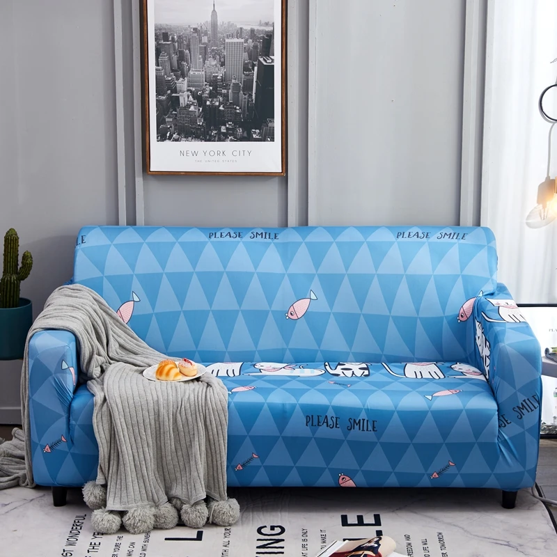 Эластичные чехлы для диванов с принтом единорога всех размеров разных форм