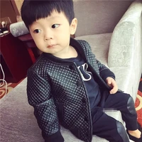 fashion spring toddler boy pu leather jackets baby boy jacket and coat solid infant boy motorcycle jackets 2 7t kids outwears