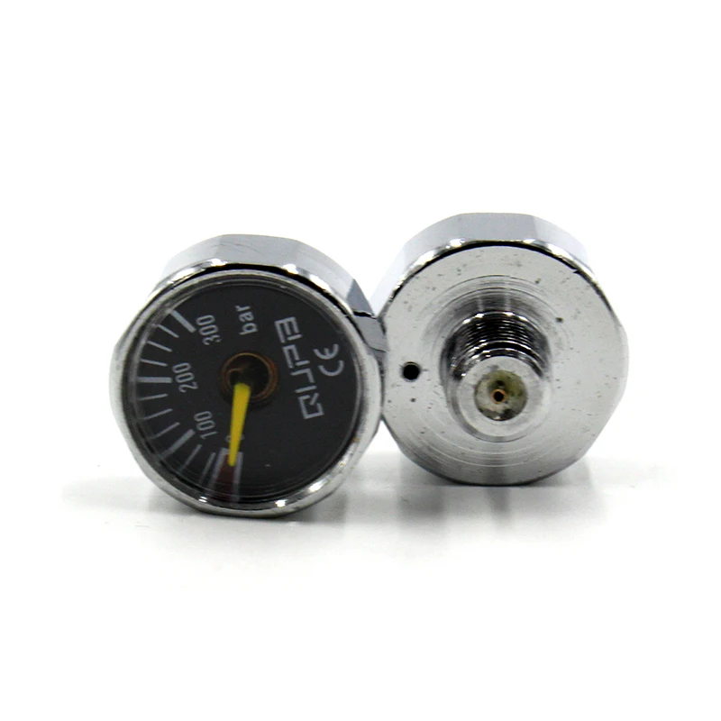 QUPB 1 дюймовый мини манометр 300 бар черный 1/8NPT CE сертифицированный GES007|300bar|gage |