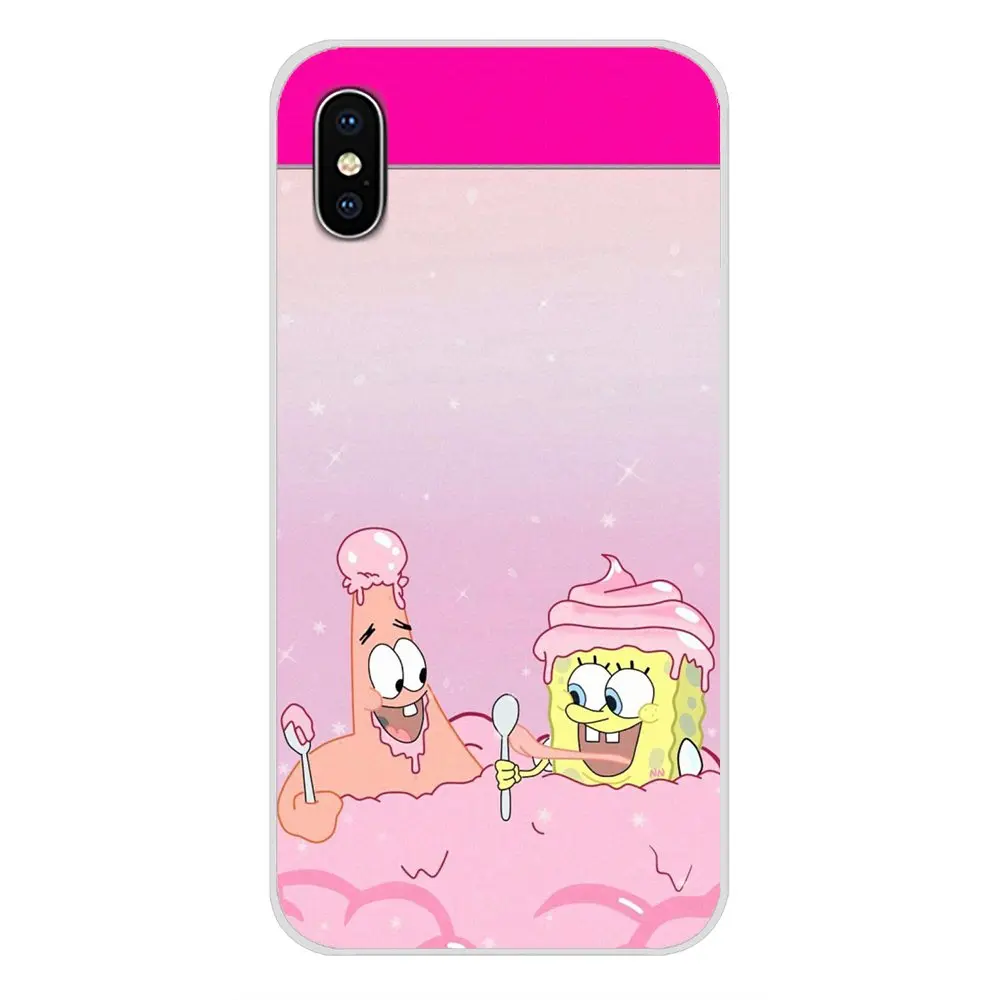 Губка Боб Квадратные Штаны прозрачный мягкий чехол для LG G3 G4 Mini G5 G6 G7 Q6 Q7 Q8 Q9 V10 V20 V30