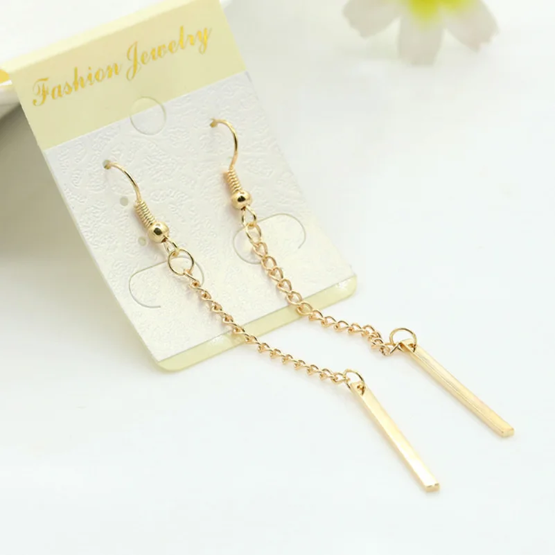 Серьги в стиле панк из цинкового сплава Популярные Простые Длинные серьги крючки