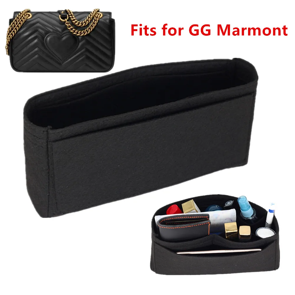Подходит для двойной G marmont вкладыши сумки органайзер макияж GG сумка путешествий