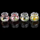 1 шт., прозрачный стеклянный аквариум для аквариума, кукольный домик, домашние украшения, детские игрушки, кукла, игрушка в подарок, игрушка для ролевых игр, 1:12, кукольный домик