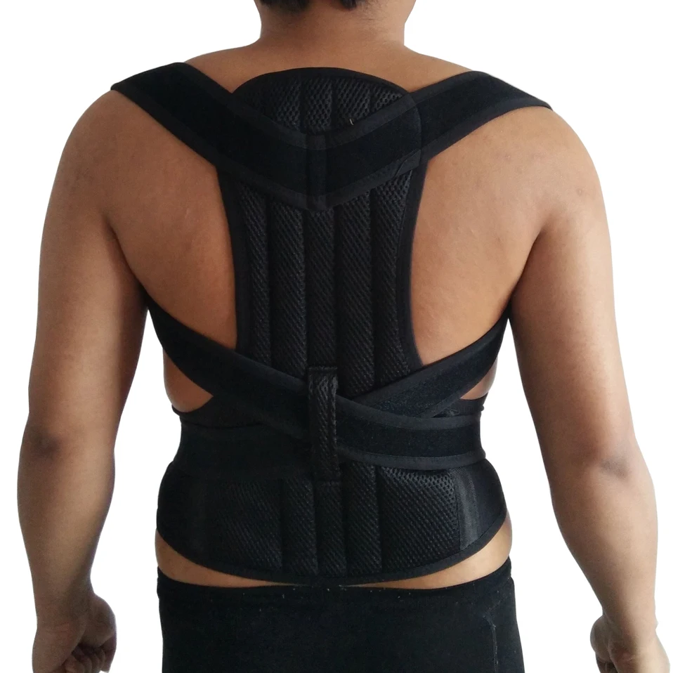 

Adjustable Back Posture Corrector Clavicle Spine Back Shoulder Lumbar Brace Support Belt Posture Correction Prevents Back Pain
